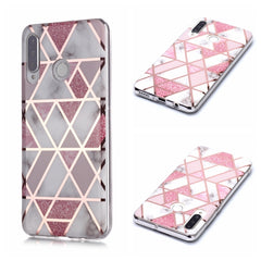 Plating Marble Pattern Soft TPU Protective Case, For Huawei P30 Pro, For Huawei P30 lite, For Huawei Y5 (2019), For Huawei Y6 (2019), For Huawei Y7 (2019)