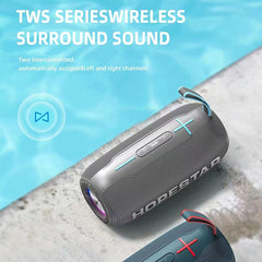 HOPESTAR H49 RGB Light TWS Waterproof Wireless Bluetooth Speaker