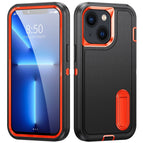 For iPhone 14 / Black + Orange