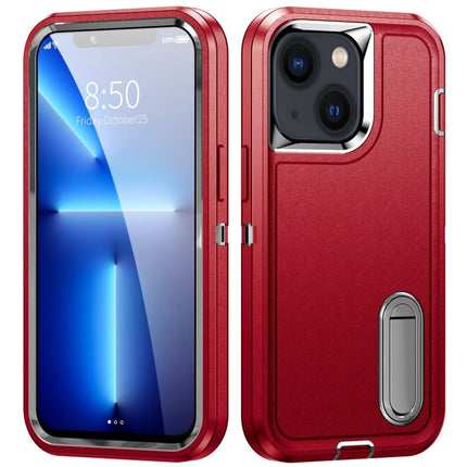 3 in 1 Rugged Holder Phone Case, For iPhone 14, For iPhone 14 Plus