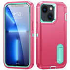 For iPhone 14 Plus / Pink + Blue