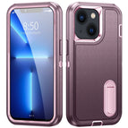 For iPhone 14 Plus / Purple + Pink