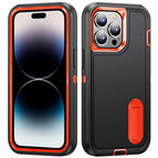 For iPhone 14 Pro / Black + Orange