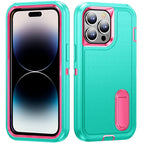 For iPhone 14 Pro Max / Blue + Pink