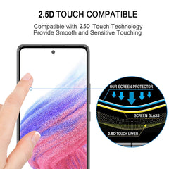 25 PCS Full Glue Cover Screen Protector Tempered Glass Film, For Samsung Galaxy A53 5G (25 PCS)