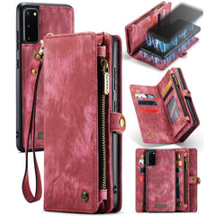 CaseMe Detachable Multifunctional Horizontal Flip Leather Case, with Card Slot & Holder & Zipper Wallet & Photo Frame, For Samsung Galaxy S20 Plus, For Samsung Galaxy S20, For Samsung Galaxy S20 Ultra