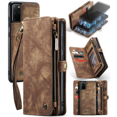 CaseMe Detachable Multifunctional Horizontal Flip Leather Case, with Card Slot & Holder & Zipper Wallet & Photo Frame, For Samsung Galaxy S20 Plus, For Samsung Galaxy S20, For Samsung Galaxy S20 Ultra