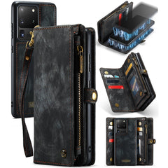 CaseMe Detachable Multifunctional Horizontal Flip Leather Case, with Card Slot & Holder & Zipper Wallet & Photo Frame, For Samsung Galaxy S20 Plus, For Samsung Galaxy S20, For Samsung Galaxy S20 Ultra