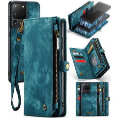 CaseMe Detachable Multifunctional Horizontal Flip Leather Case, with Card Slot & Holder & Zipper Wallet & Photo Frame, For Samsung Galaxy S20 Plus, For Samsung Galaxy S20, For Samsung Galaxy S20 Ultra