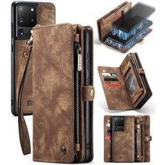 CaseMe Detachable Multifunctional Horizontal Flip Leather Case, with Card Slot & Holder & Zipper Wallet & Photo Frame, For Samsung Galaxy S20 Plus, For Samsung Galaxy S20, For Samsung Galaxy S20 Ultra