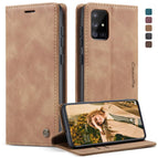 For Galaxy A71 / Brown