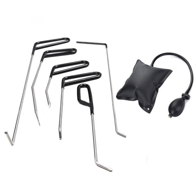 Q1 7 in 1 Car Paintless Dent Repair Hail Remover Hooks Rods Kit, Q1 7 in 1 (Air Pump)