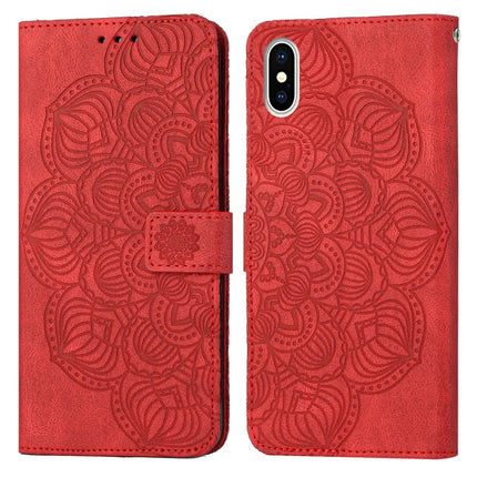 Mandala Embossed Flip Leather Phone Case, For iPhone 11 Pro, For iPhone 11 Pro Max, For iPhone X / XS, For iPhone XR