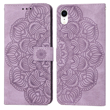 Mandala Embossed Flip Leather Phone Case, For iPhone 11 Pro, For iPhone 11 Pro Max, For iPhone X / XS, For iPhone XR