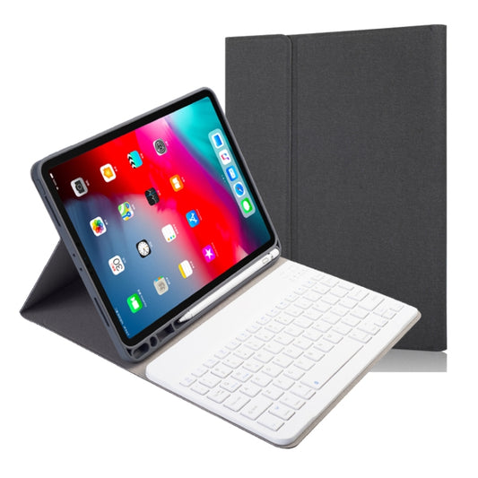 Cloth Texture Detachable Magnetic Bluetooth Keyboard Horizontal Flip Leather Case for iPad Pro 11 2020 / 2018 with Holder & Pen Slot, RK11, RK11D Backlight