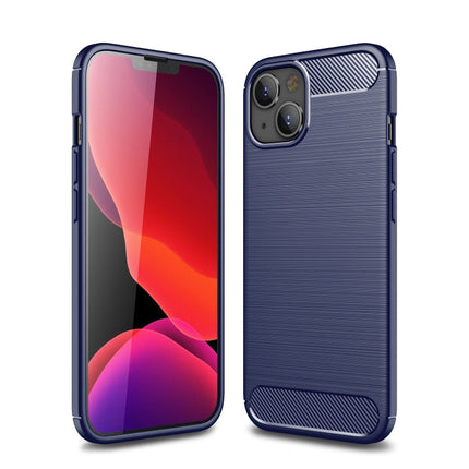 Brushed Texture Carbon Fiber TPU Phone Case, For iPhone 14 Pro, For iPhone 14 Pro Max, For iPhone 14 Plus, For iPhone 14