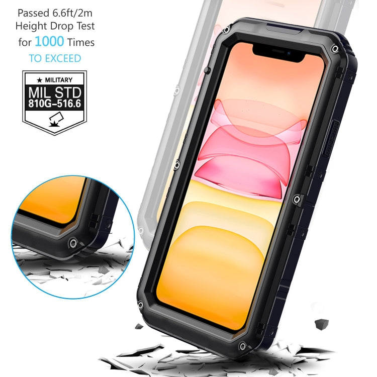 Dustproof Shockproof Waterproof Silicone + Metal Protective Case, For iPhone 11, For iPhone 11 Pro Max, For iPhone 11 Pro