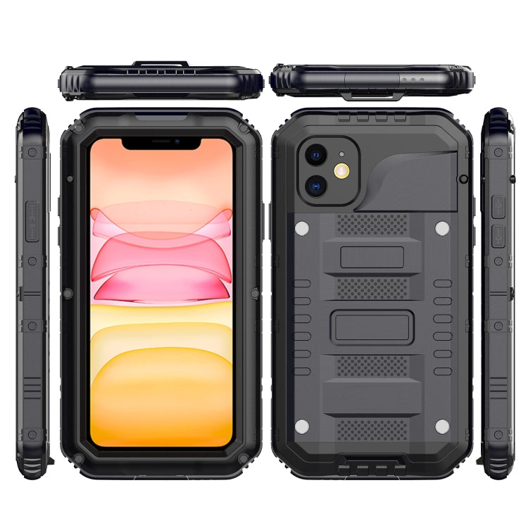 Dustproof Shockproof Waterproof Silicone + Metal Protective Case, For iPhone 11, For iPhone 11 Pro Max, For iPhone 11 Pro