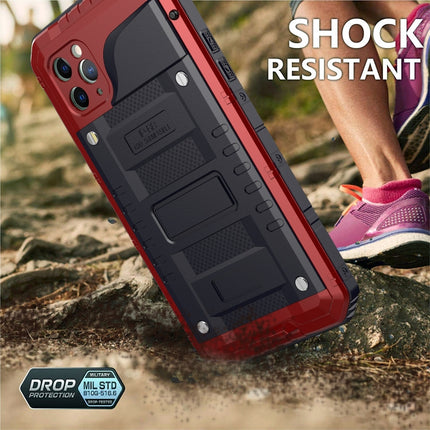 Dustproof Shockproof Waterproof Silicone + Metal Protective Case, For iPhone 11, For iPhone 11 Pro Max, For iPhone 11 Pro