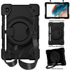 Silicone + PC Full Body Protection Tablet Case With Holder & Strap, For Samsung Galaxy Tab A8 10.5 2021, For iPad 10.2 2019/10.2 2020/10.2 2021