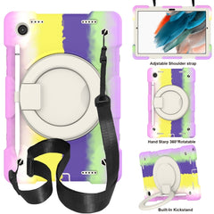 Silicone + PC Full Body Protection Tablet Case With Holder & Strap