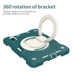 Silicone + PC Full Body Protection Tablet Case With Holder & Strap