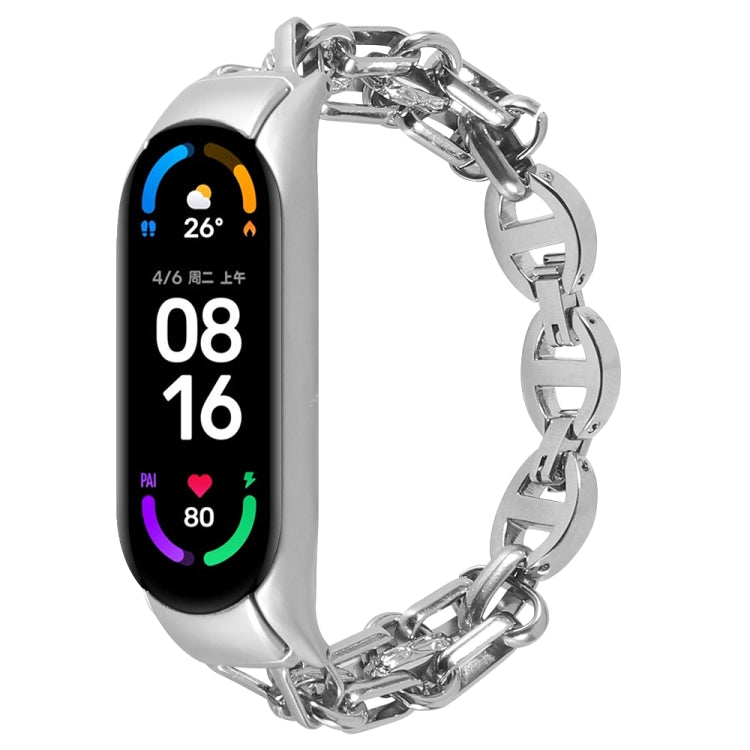 Metal Chain Stainless Steel Watch Band, For Xiaomi Mi Band 4 / 3, For Xiaomi Mi Band 6 / 5, For Xiaomi Mi Band 7