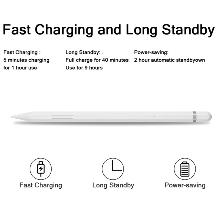 JD50 Active Stylus Pencil with Palm Rejection for iPad After 2018 Version