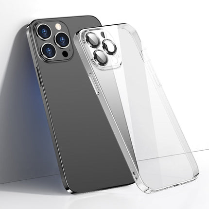 Transparent PC Phone Case with Lens Film, For iPhone 13, For iPhone 13 Pro, For iPhone 13 Pro Max, For iPhone 12