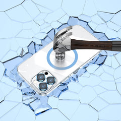 MagSafe Magnetic Transparent PC + Glass Lens Film Phone Case, For iPhone 12 Pro, For iPhone 12