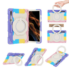 Armor Contrast Color Silicone + PC Tablet Case, For Honor V6/Tablet V7, For Samsung Galaxy Tab S8 Ultra