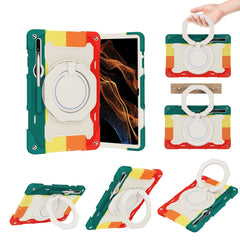 Armor Contrast Color Silicone + PC Tablet Case, For Honor V6/Tablet V7, For Samsung Galaxy Tab S8 Ultra