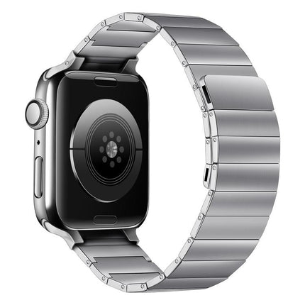 Magnetic Steel Watch Band For Apple Watch Series, 7 41mm / 6&SE&5&4 40mm / 3&2&1 38mm, 7 45mm / 6&SE&5&4 44mm / 3&2&1 42mm