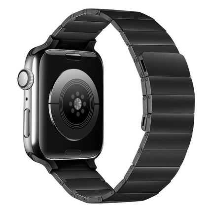 Magnetic Steel Watch Band For Apple Watch Series, 7 41mm / 6&SE&5&4 40mm / 3&2&1 38mm, 7 45mm / 6&SE&5&4 44mm / 3&2&1 42mm