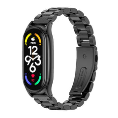 MIJOBS Three-Bead Metal Plus Stainless Steel Watch Band, Plus