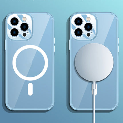 Soft Shield MagSafe Magnetic Acrylic Transparent PC Phone Case, For iPhone 12 Pro, For iPhone 12