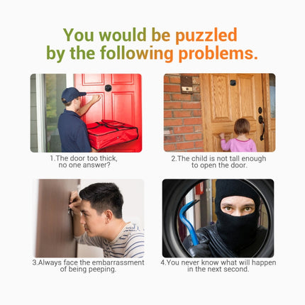 ESCAM C22 2.4 inch Screen Digital Door Viewer, Support Night Vision, TF Card, Take Photos and Video, C22