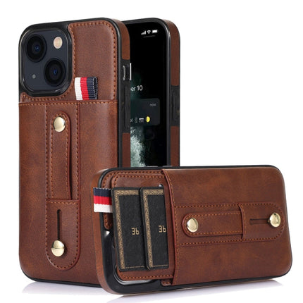 Wristband Kickstand Wallet Leather Phone Case, For iPhone 13 mini, For iPhone 13, For iPhone 13 Pro, For iPhone 13 Pro Max