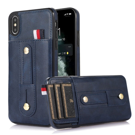 Wristband Kickstand Wallet Leather Phone Case, For iPhone 11 Pro, For iPhone 11 Pro Max, For iPhone X / XS, For iPhone XR