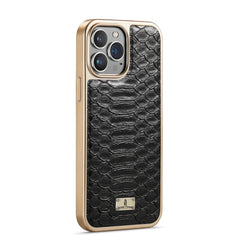 Python Texture Electroplating PU Phone Case, For iPhone 13, For iPhone 13 Pro, For iPhone 13 Pro Max, For iPhone 12 / 12 Pro, For iPhone 12 Pro Max, For iPhone 11
