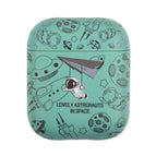 For AirPods 1 / 2 / Green Paper Airplane Astronaut