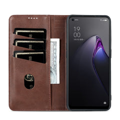 AZNS Magnetic Calf Texture Flip Leather Phone Case