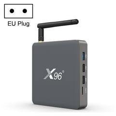 X96 X6 8K Smart TV BOX Android 11.0 Media Player, RK3566 Quad Core ARM Cortex A55, RAM: 8GB, ROM: 128GB, 8GB+128GB, EU Plug