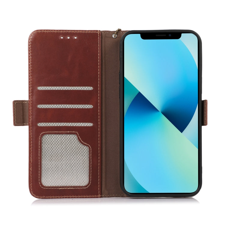 Crazy Horse Top Layer Cowhide Leather Phone Case, For iPhone 14, For iPhone 14 Plus, For iPhone 14 Pro Max, For iPhone 14 Pro