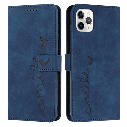 Skin Feel Heart Pattern Leather Phone Case, For iPhone 13, For iPhone 13 Pro, For iPhone 13 Pro Max, For iPhone 12 / 12 Pro
