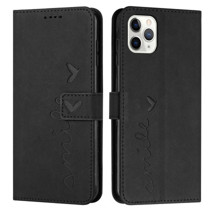 Skin Feel Heart Pattern Leather Phone Case, For iPhone 12 Pro Max, For iPhone 11, For iPhone 11 Pro, For iPhone 11 Pro Max