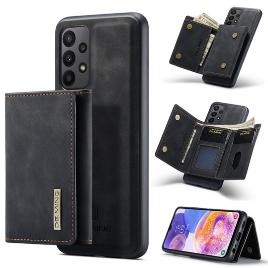DG.MING M1 Series 3-Fold Multi Card Wallet + Magnetic Phone Case, For Samsung Galaxy A23 5G