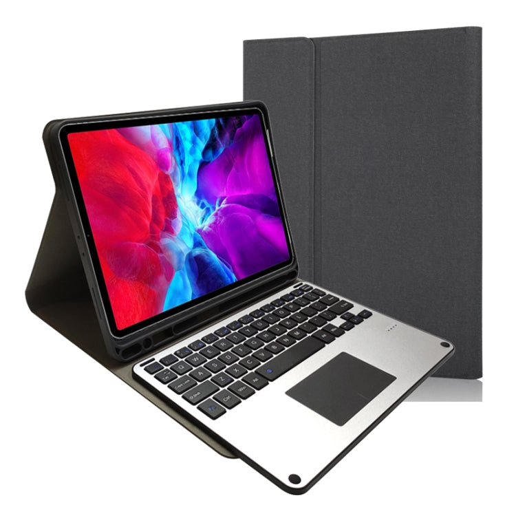 RK11L Aluminum Alloy Touch Bluetooth Keyboard Horizontal Flip Leather Case for iPad Pro 11 2020 / 2018 with Holder & Pen Slot