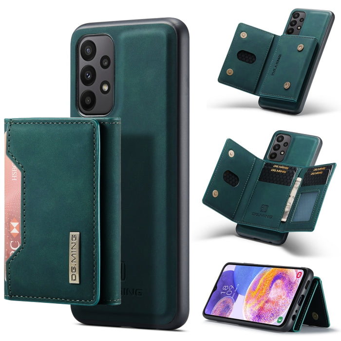 DG.MING M2 Series 3-Fold Multi Card Bag + Magnetic Phone Case, For Samsung Galaxy A23 5G