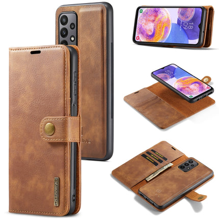 DG.MING Crazy Horse Texture Detachable Magnetic Leather Phone Case, For Samsung Galaxy A23 5G